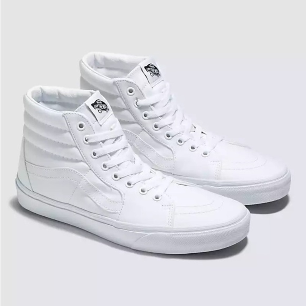Vans Men's White High-Top Sneakers - Picture 2 of 8